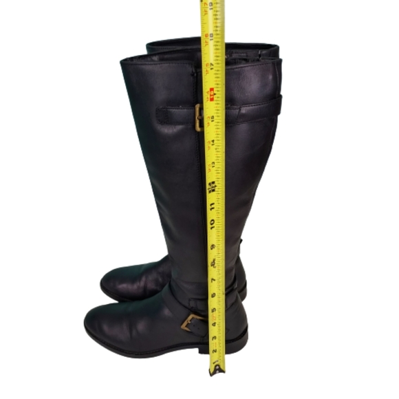 Sam Edelman knee high leather boots, women's size 7.5, black - Picture 4 of 11